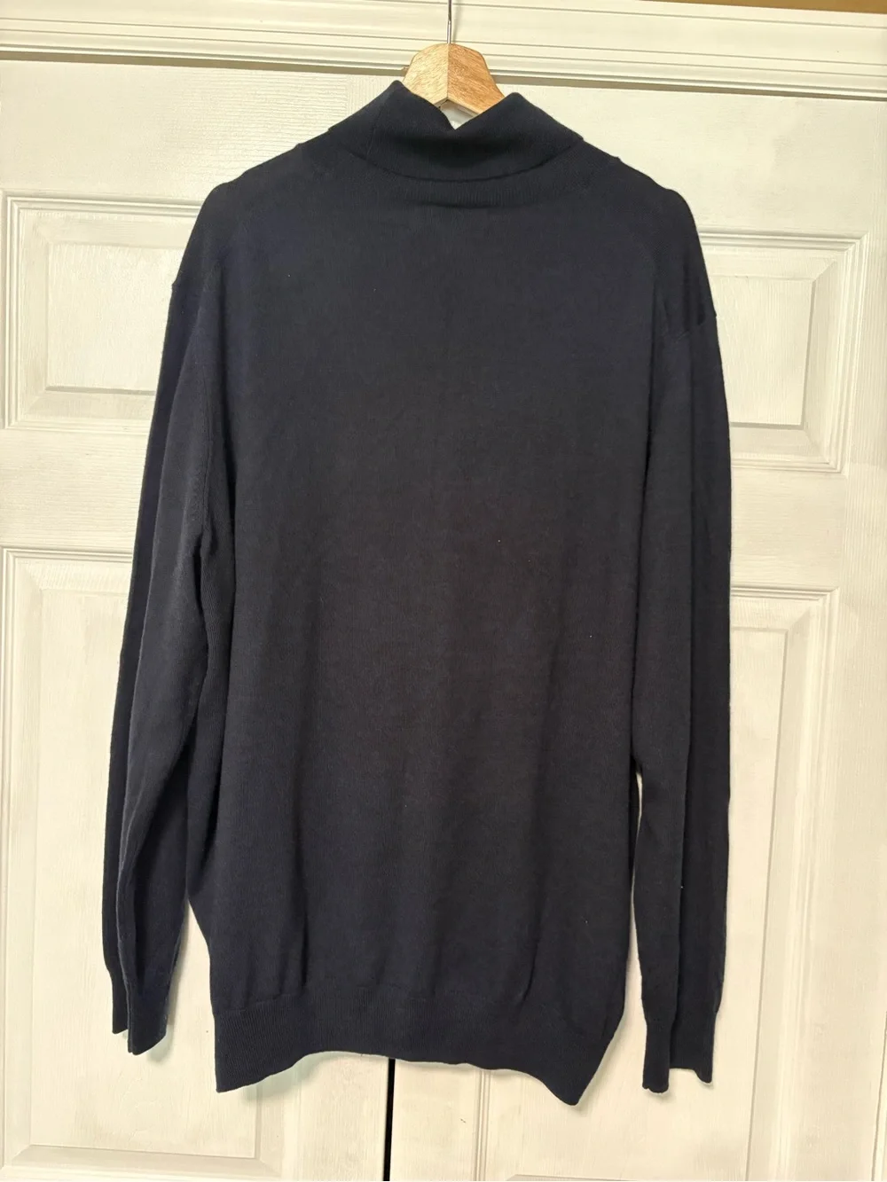 Vintage Joseph Abboud Navy Merino Wool Turtleneck Sweater